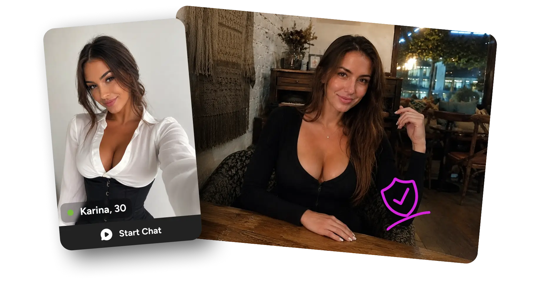 Verified profile slide
